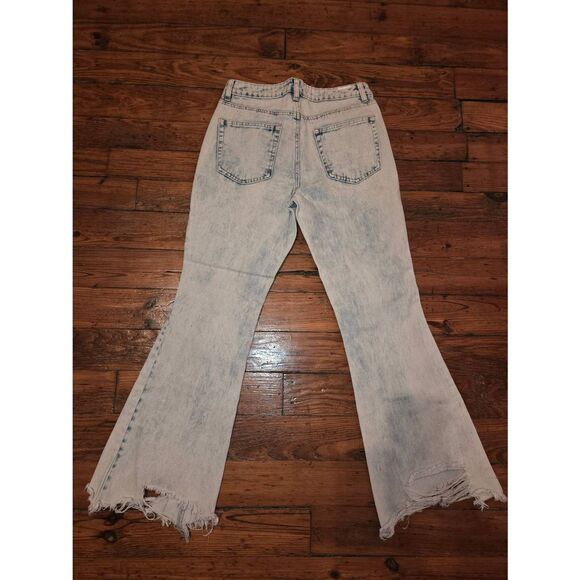 Almost Famous Patchwork Flare Jeans - Picture 4 of 6